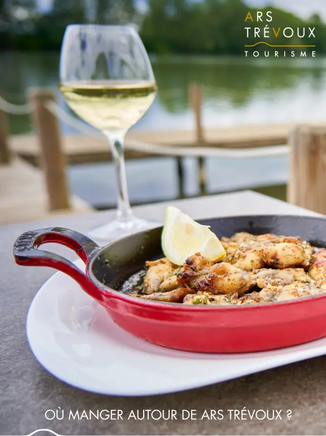 Plat de grenouilles en bord de Saone