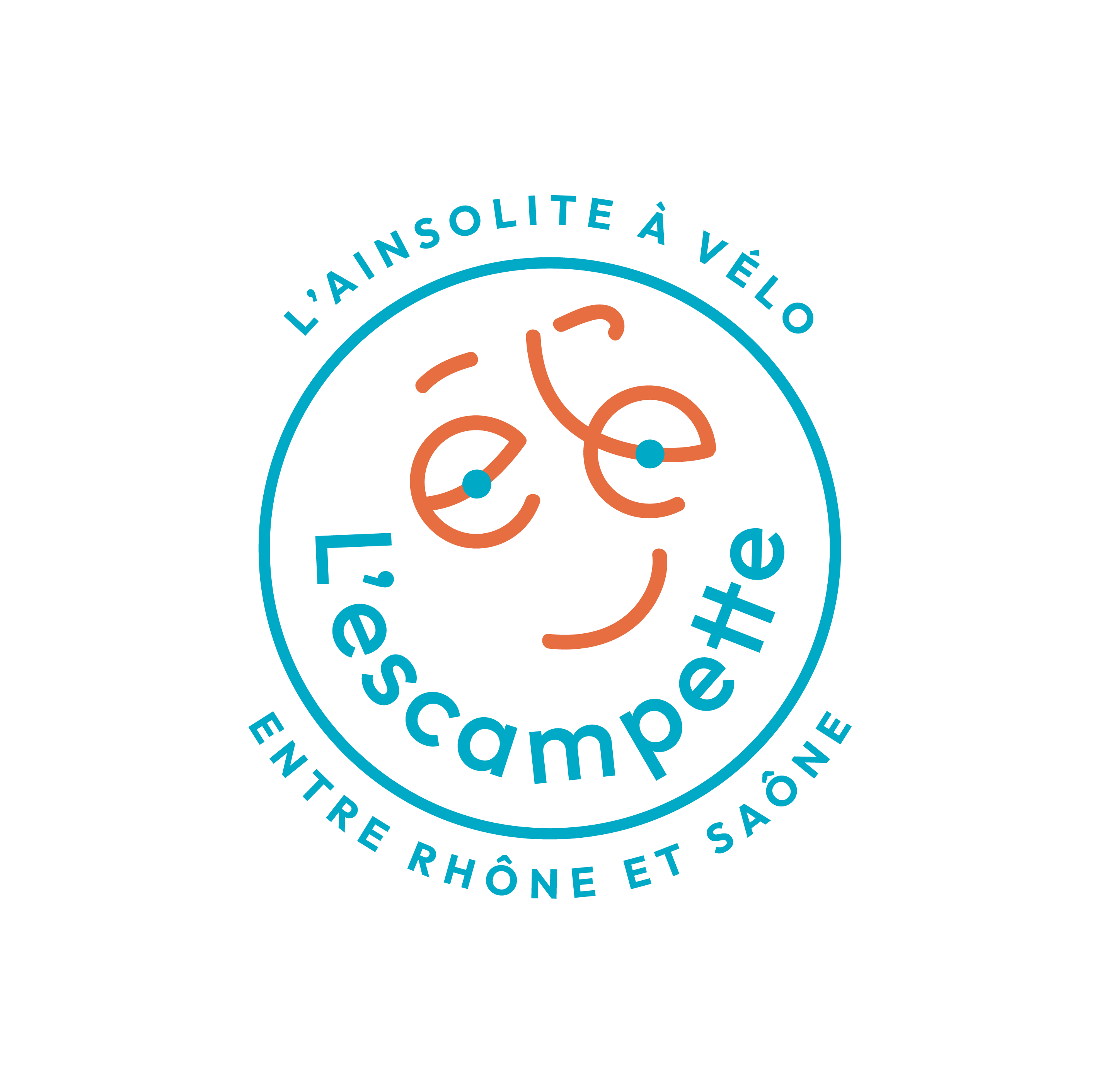 Logo L'ESCAMPETTE, l'Ainsolite à vélo entre Rhône et Saône