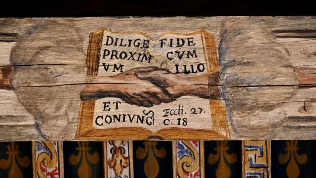 Plafond de la Salle d'audience du Parlement de Dombes à Trévoux