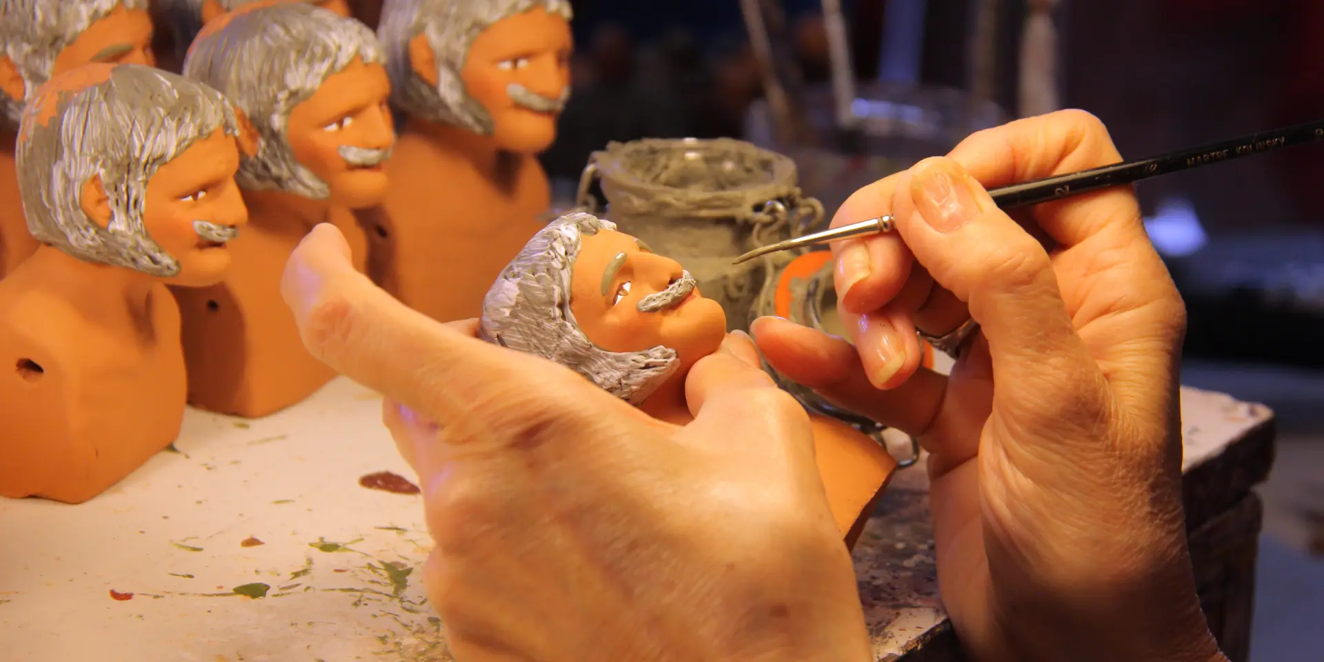 Peinture Santons Dilandro à Aubagne