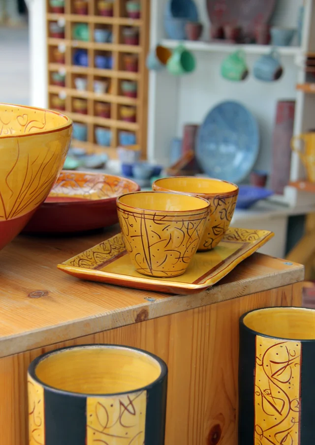 Tasses Pots Argile Ceramique Marche Ete Marouane Oti Aubagne