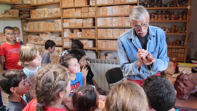 Visite Scolaires Enfants Explications Santons Di Landro Argile