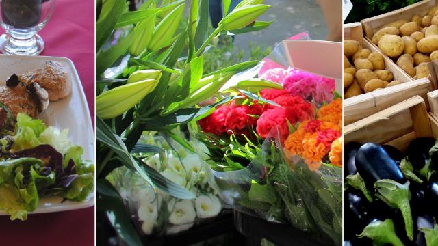 Restaurant Plat Fleurs Légumes Marche Aubagne Auriol