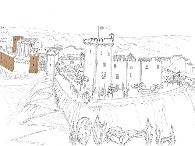 Porte Saint Michel Et Château Par Sr Es