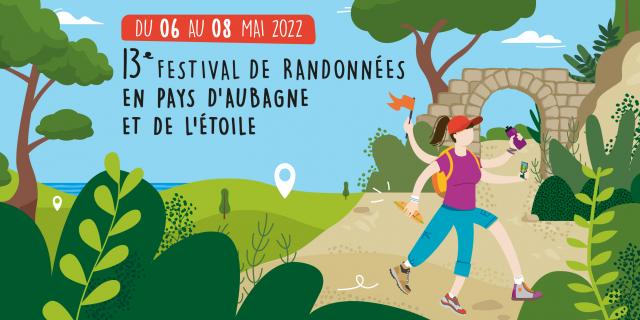 Affiche Web du 13e Festival de Randonnée du Pays d'Aubagne et de l'Étoile