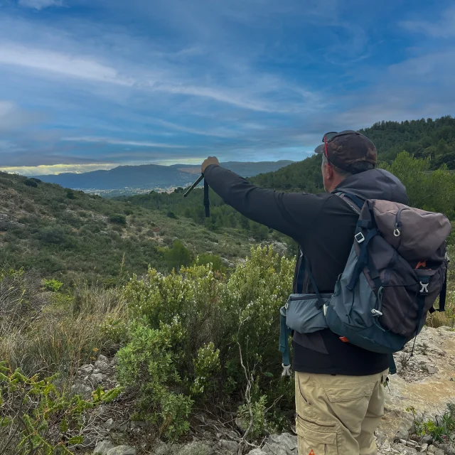 Randonneur dans le garlaban