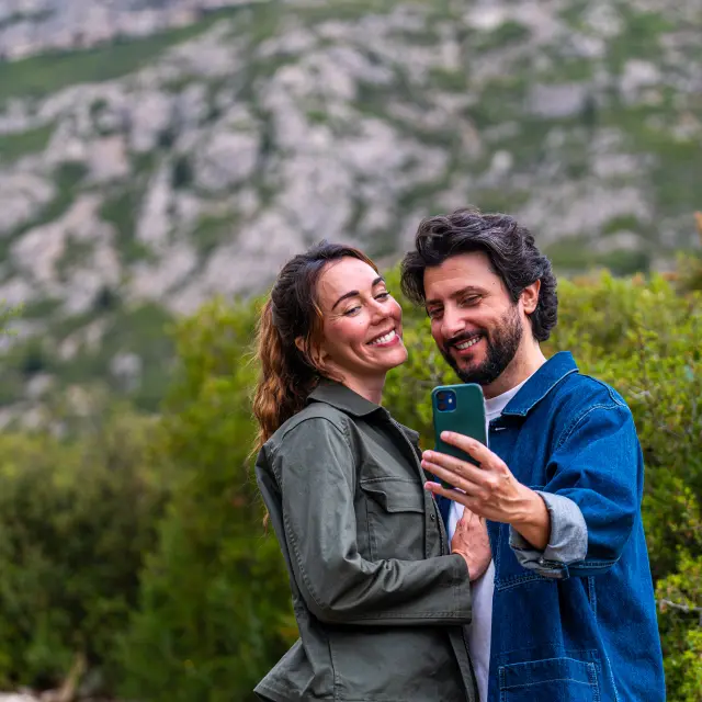 Couple dans le garlaban