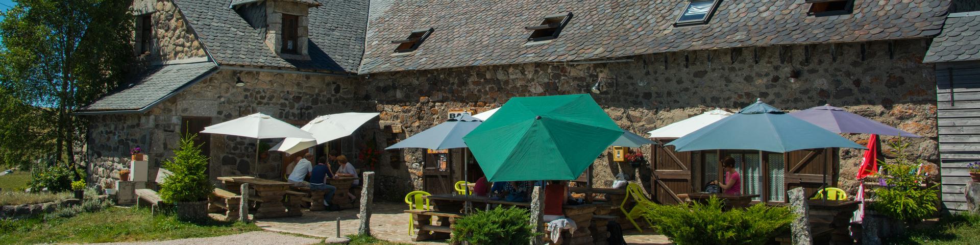 Buron du Relais des lacs at Bonnecombe in Aubrac. Restaurant, specializing in aligot