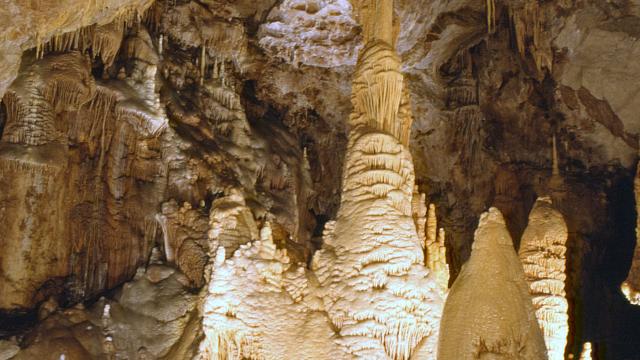 The Dargilan cave is the largest cave in the Causses and Cévennes, and a UNESCO World Heritage site.