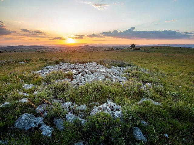 Causse de Sauveterre sunset nature