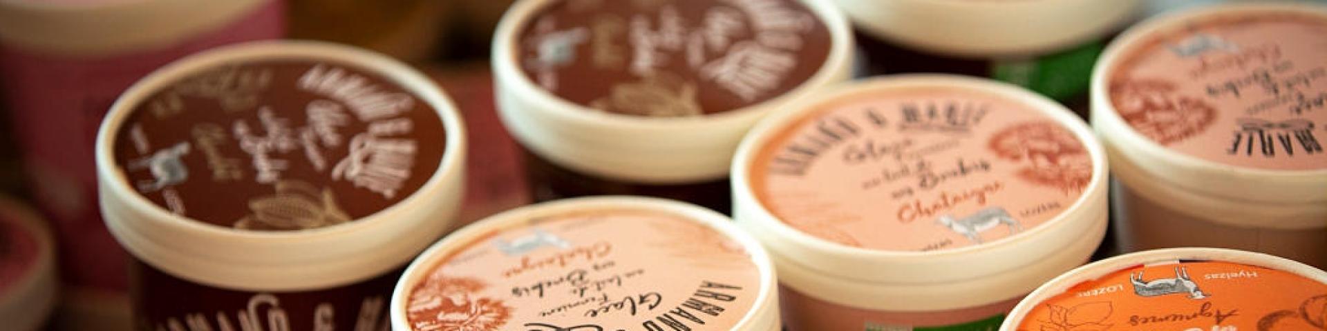 Armand et Marie sheep's milk ice cream.