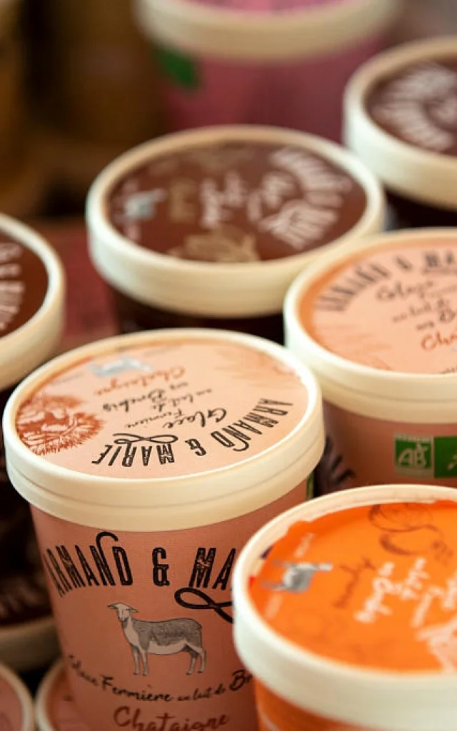 Glaces au lait de brebis armand et marie.