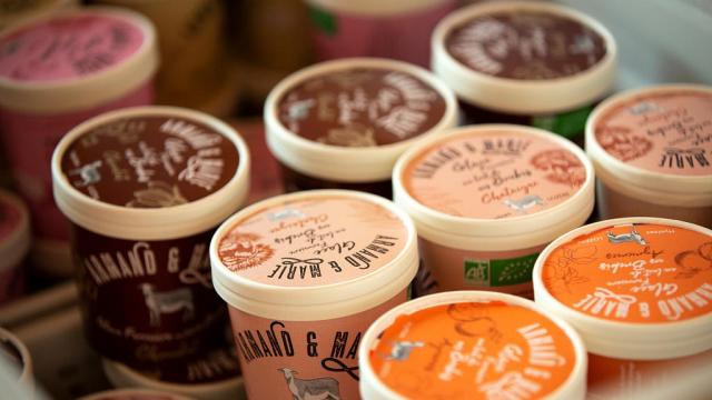 Armand et Marie sheep's milk ice cream.