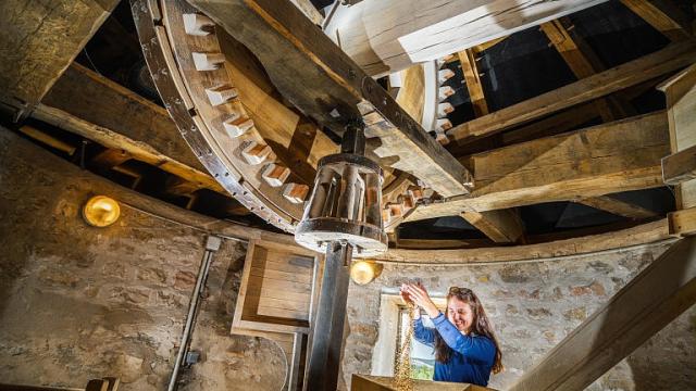 Inside the Borie windmill on the Causses Méjean