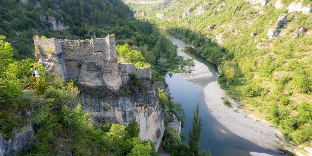 ruines château castelbouc gorges du tarn