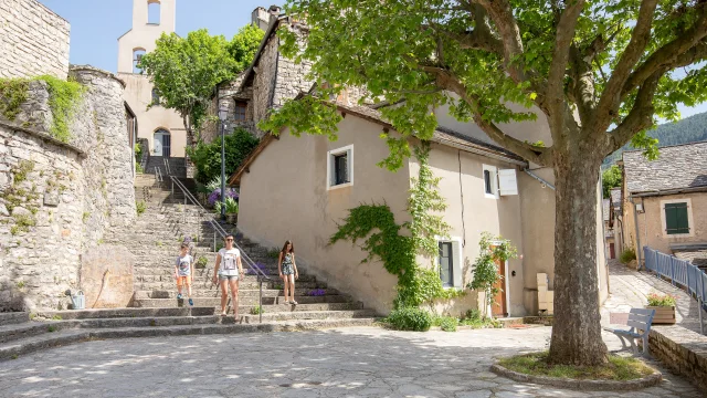 Montbrun church village gorges du tarn