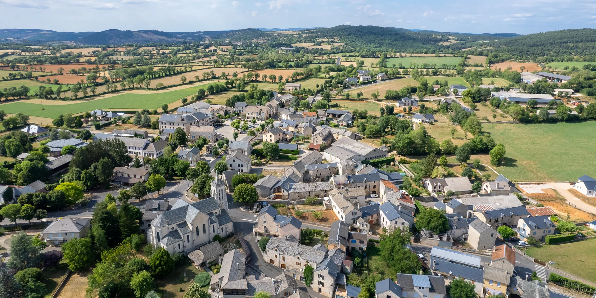 village massegros vue aérienne