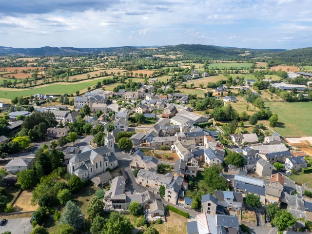 village massegros vue aérienne
