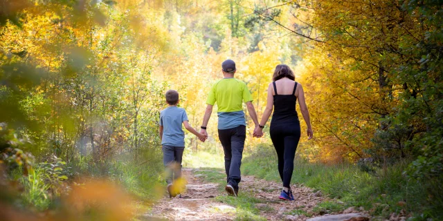 family outing autumn lozère