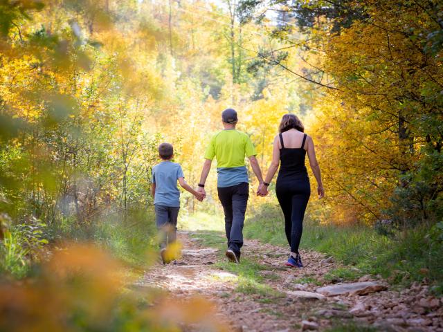 family outing autumn lozère