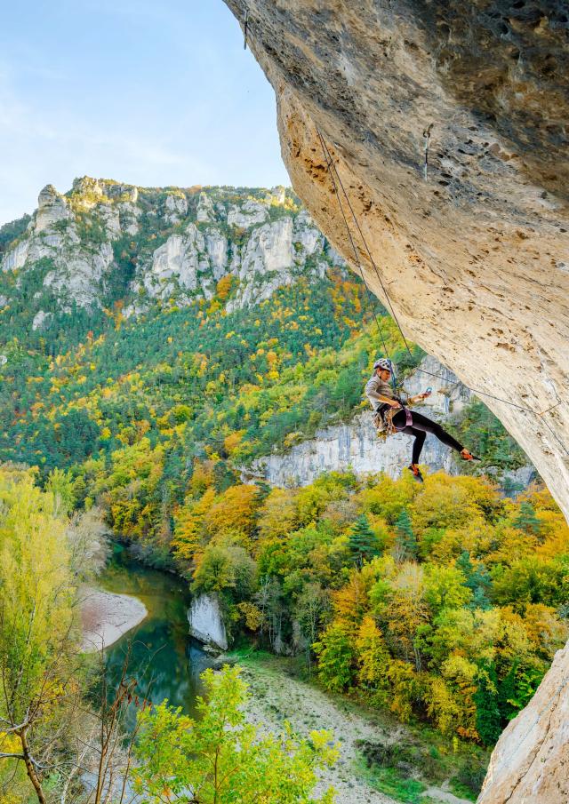 escalade gorges du tarn activité