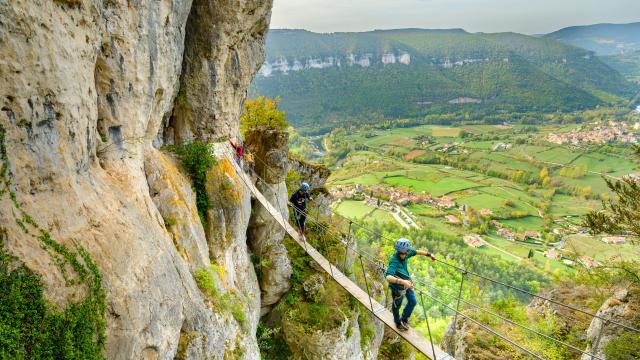 via ferrata liaucous gorges du tarn