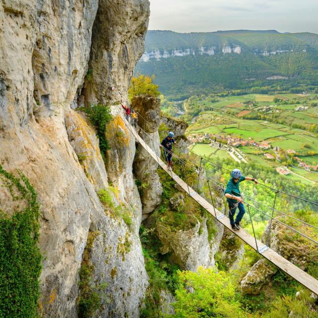 via ferrata liaucous gorges du tarn