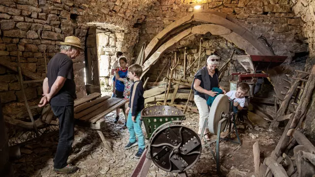 Visite ferme caussenarde d'autrefois