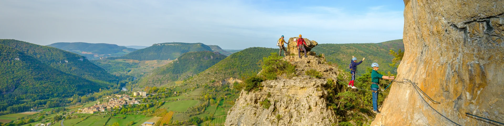 via-ferrata gorges du tarn Liaucous