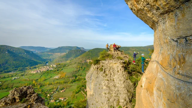via-ferrata gorges du tarn Liaucous