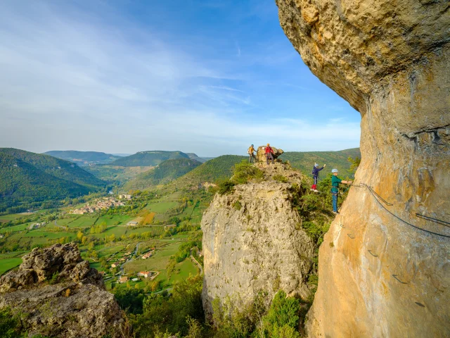 via-ferrata gorges du tarn Liaucous