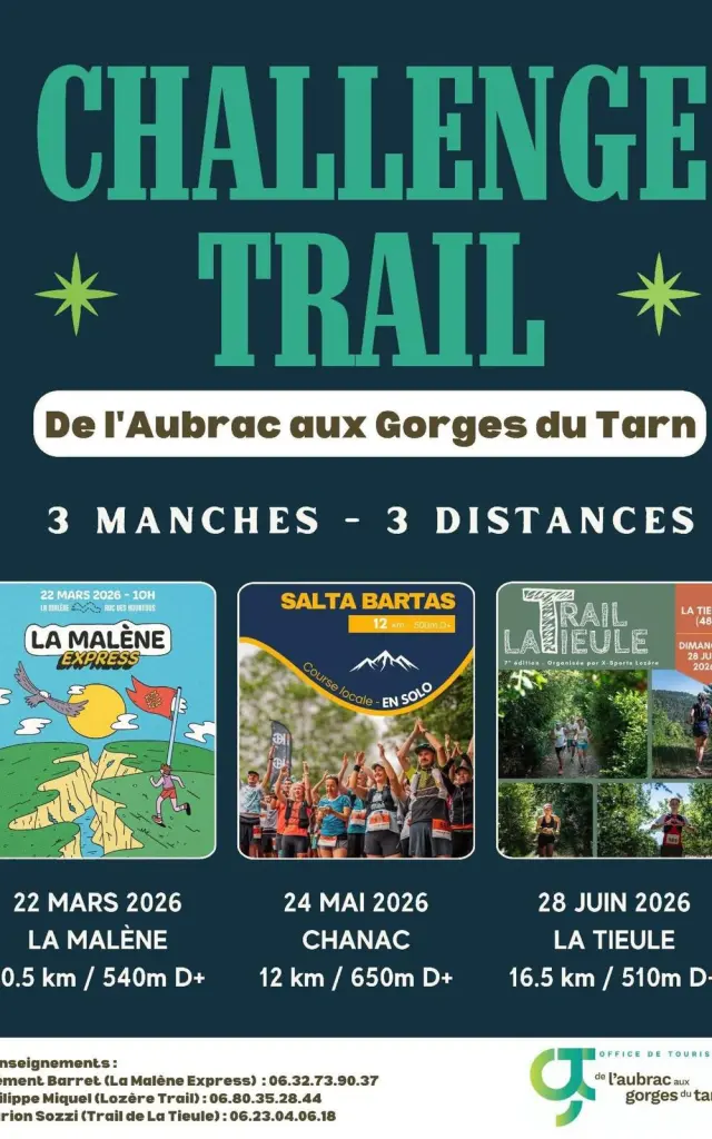Challenge trail de l'Aubrac aux Gorges du Tarn 2026