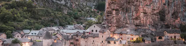 Vue la malene depuis les lacets route