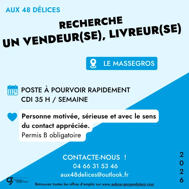 Offres Demplois 2026 Aux 48 Délices