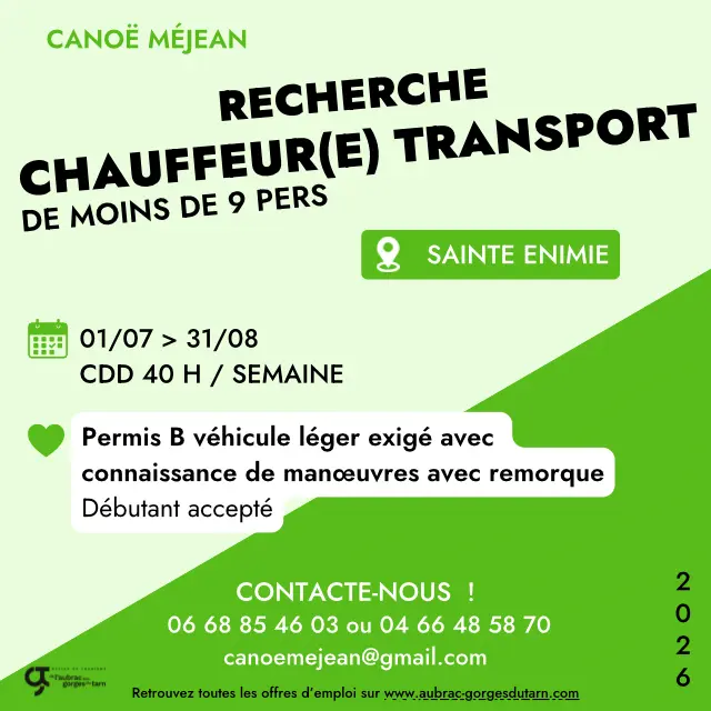 Offres D’emplois 2026 Canoe Mejean