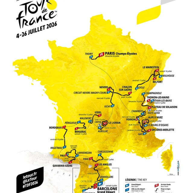 Carte Du Tour De France 2026