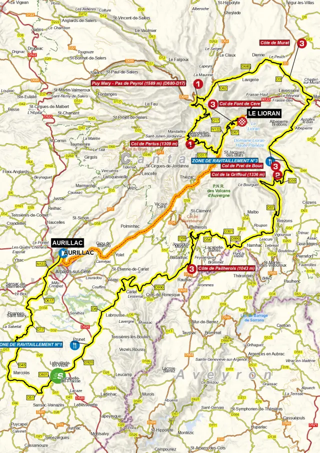 Tdf26 Carte Etape 10 Aurillac Le Lioran Page 0001