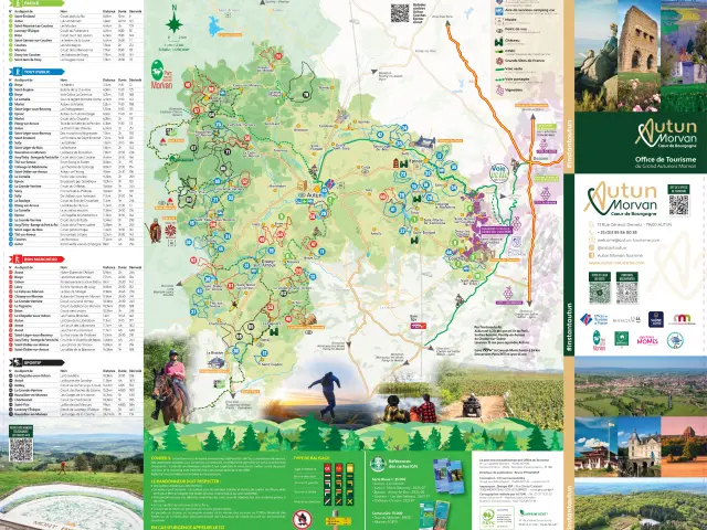 stadsplattegrond en wandelkaart