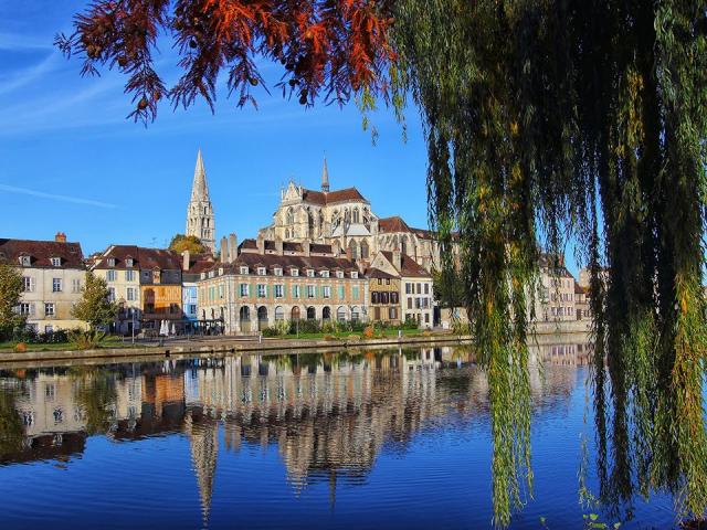 Vue abbaye et quais