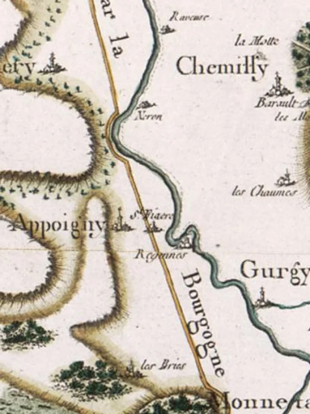 Appoigny Carte Appoigny 1750