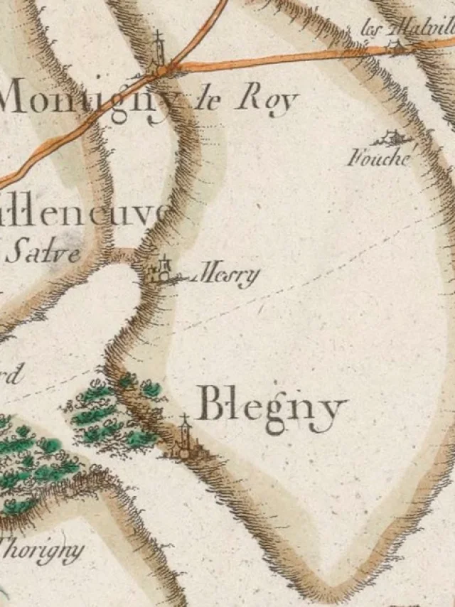 Bleigny Le Carreau Carte De Cassini 1750 Gallica