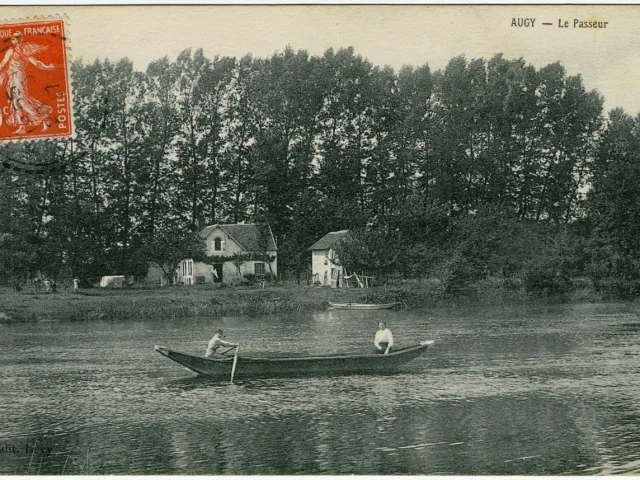 Carte Postale Du Passeur Daugy Au Debut Du 20e Siecle 2 Fi 276 Ad89