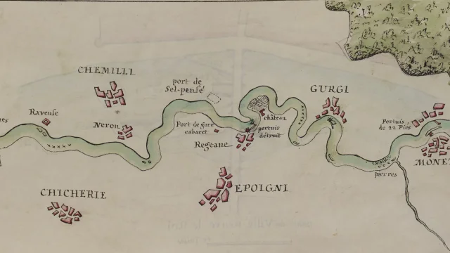 Releve De Lyonne Dapres La Cartographie De Labbe Lagrive 1732 1737 Gallica