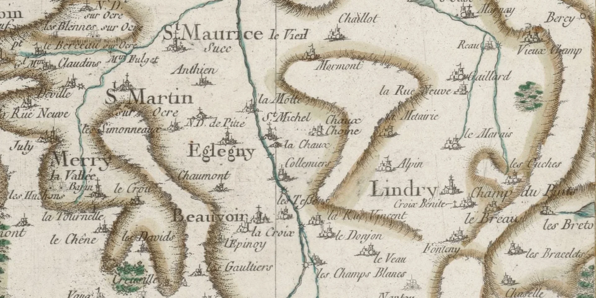 Carte De Cassini Lindry