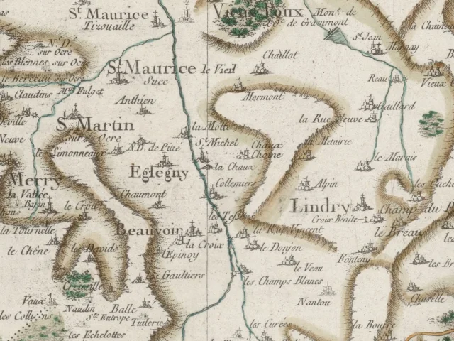 Carte De Cassini Lindry