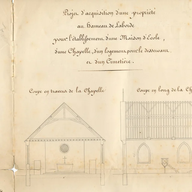 Plan Du Projet Dacquisition De La Propriete De La Famille De La Breuille 1857 Am Dauxerre 2 M 44