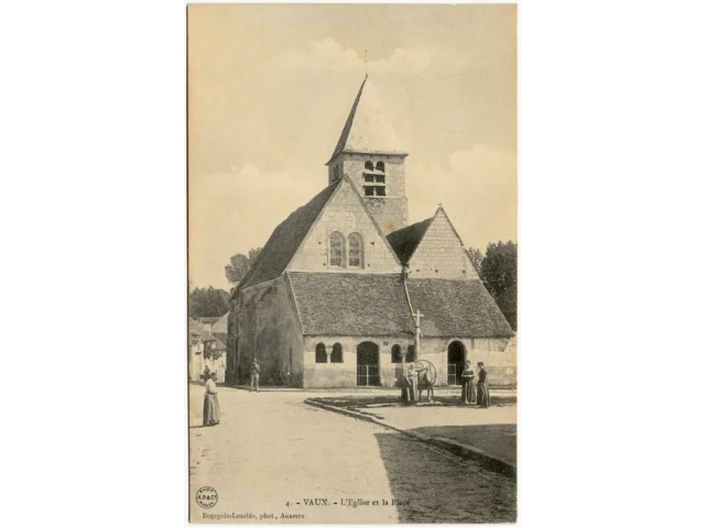 Eglise De Vaux Au Debut Du 20e Siecle Ad89 2 Fi 6633