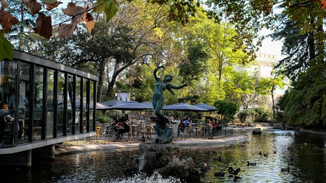 The fountain in the Basin du Rocher des Doms - Photo credit: Olivier Tresson / Avignon Tourisme