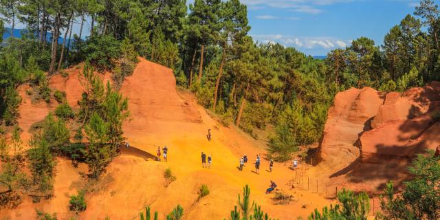 Der Ockerpfad des Luberon in Roussilon - Fotokredit: Alain Hocquel / Vaucluse Provence Attractivité