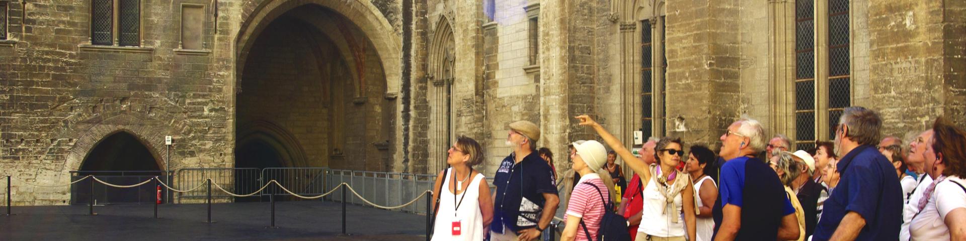 Guided group tour of the Palais des Papes